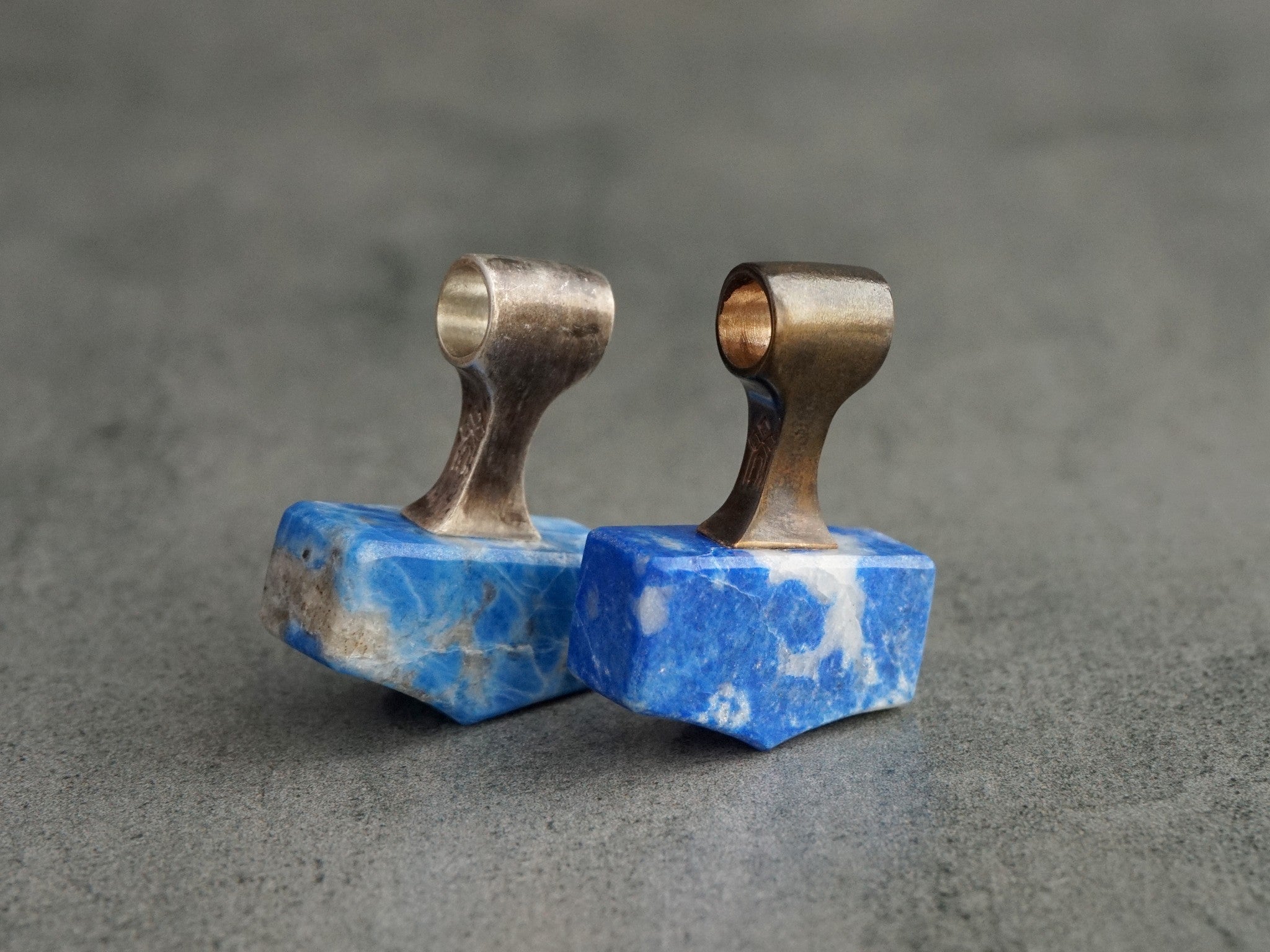 bronze and silver pendants