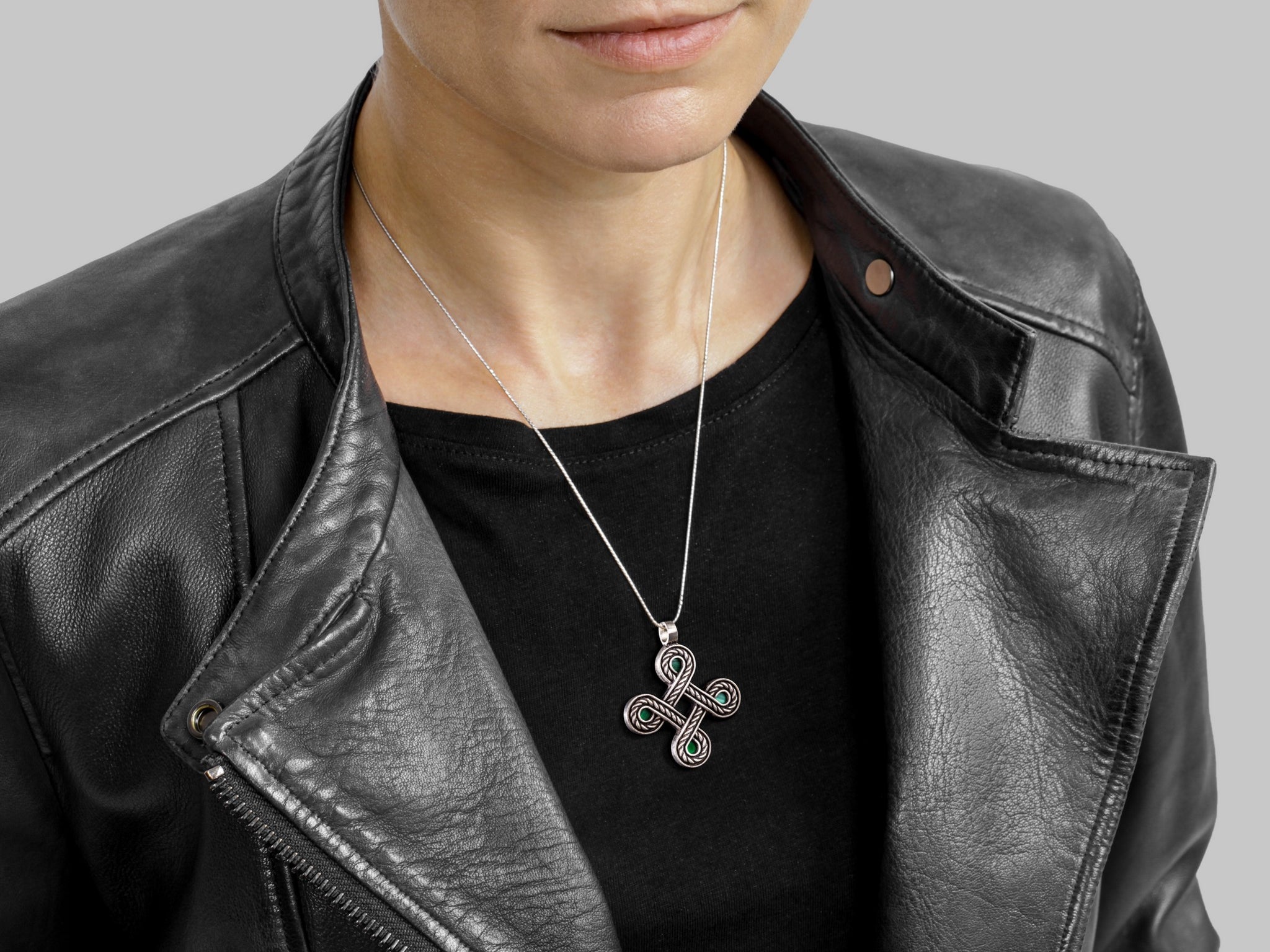 large silver Celtic Cross