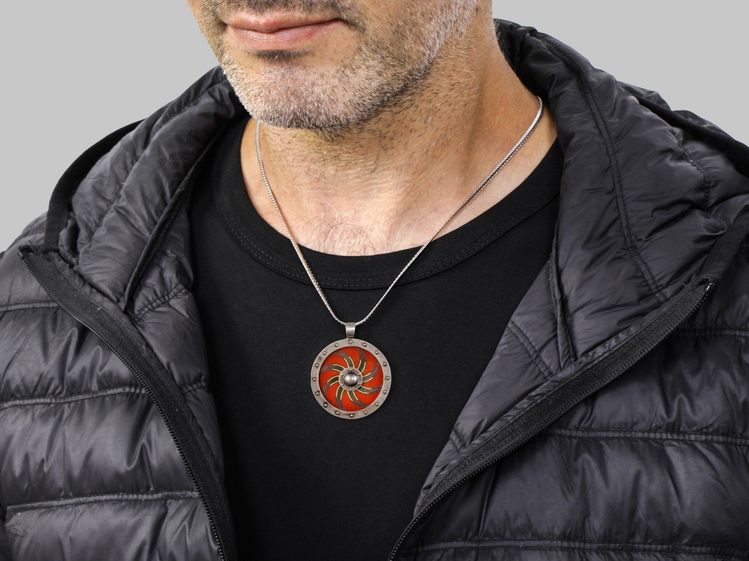 large shield pendant