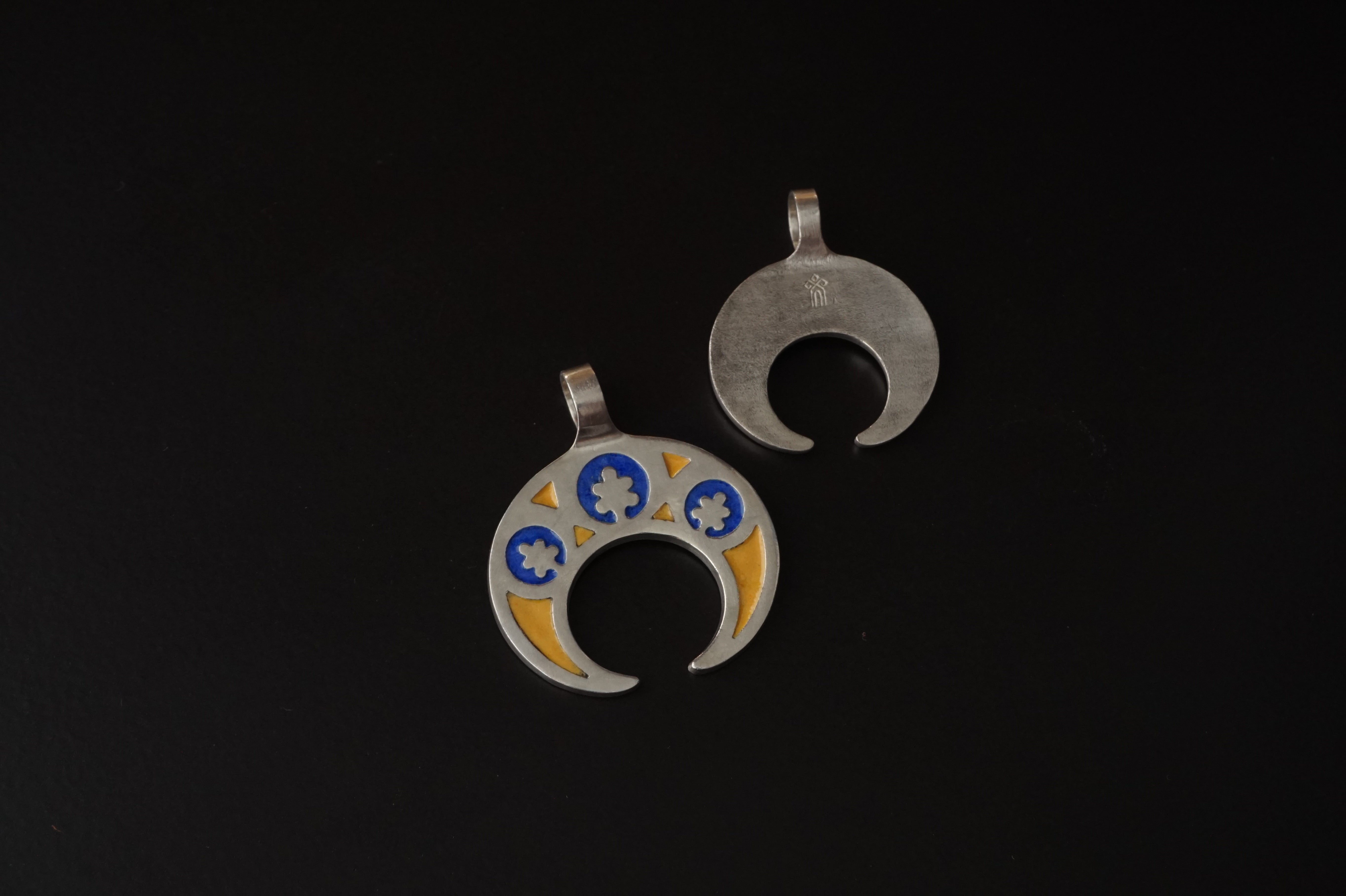 Slavic replica lunula // Available in 2 sizes // Mother daughter pendants