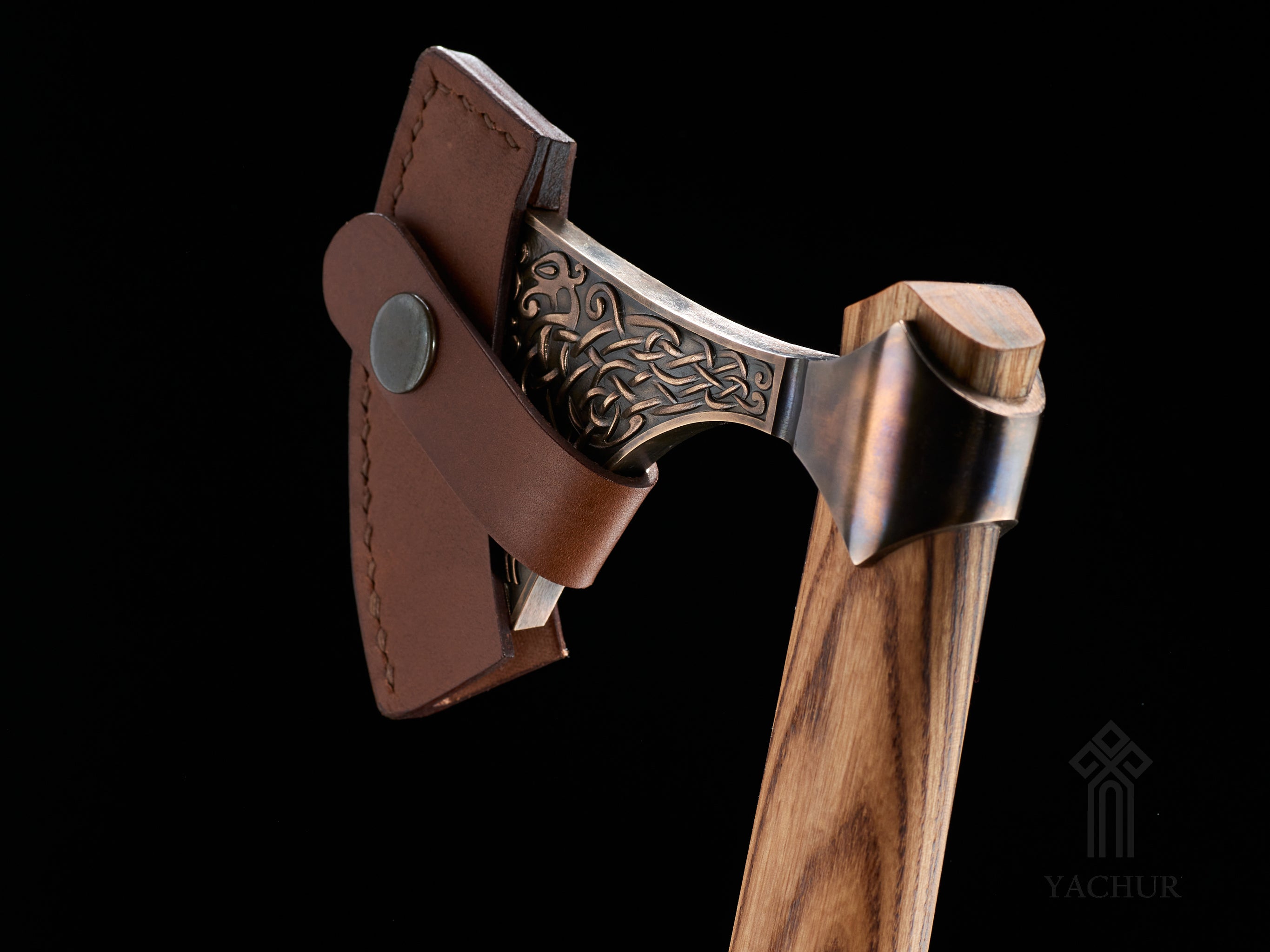 Viking Battle Axe. Bimetallic Viking Urnes Style Axe. Usable Sharp Edge. Ash Wood Handle