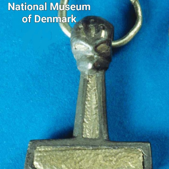 Historical Thor’s hammer pendant, artifact from the National Museum of Denmark collection