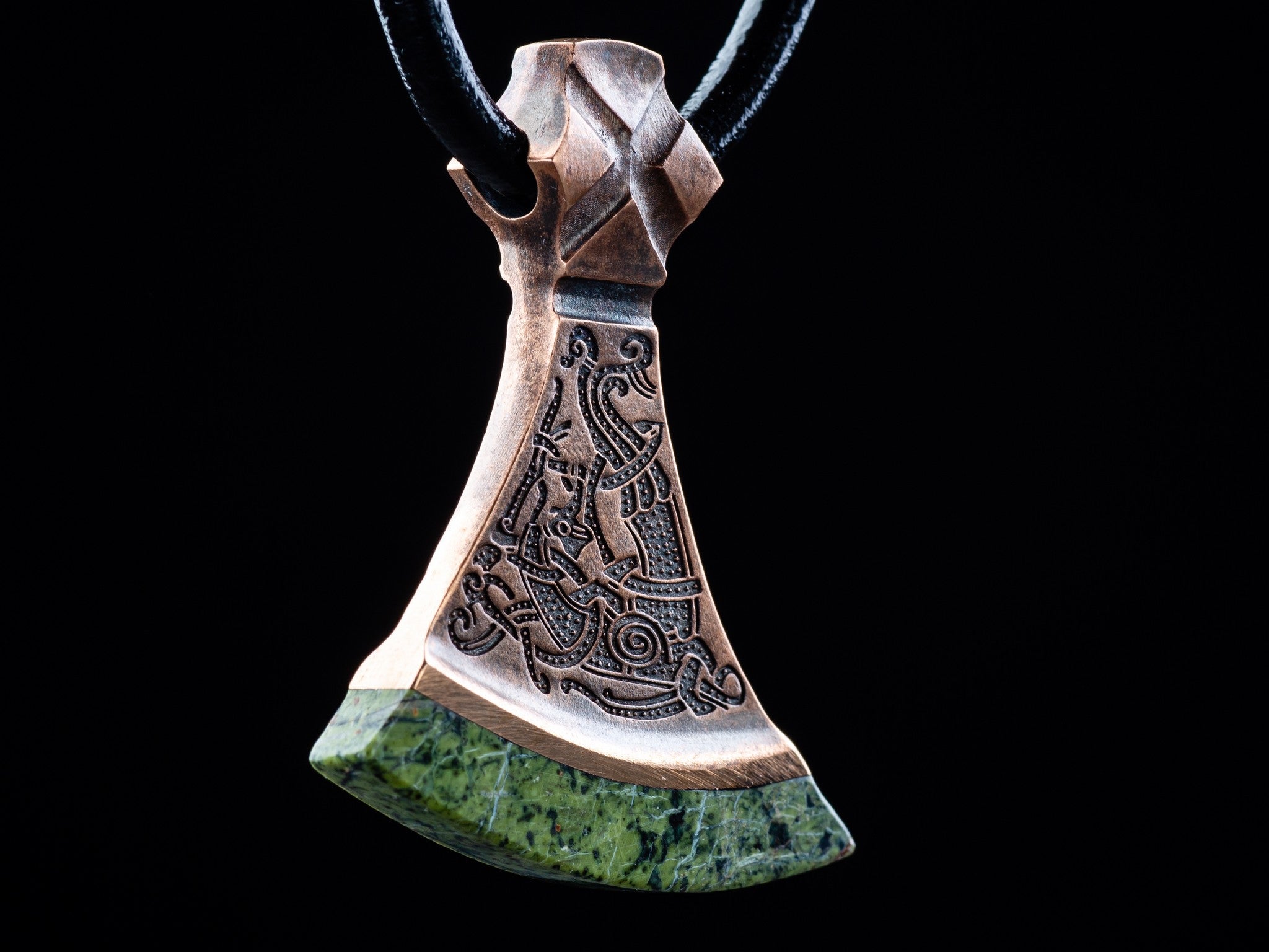 bronze axe with bird ornament in Mammen style