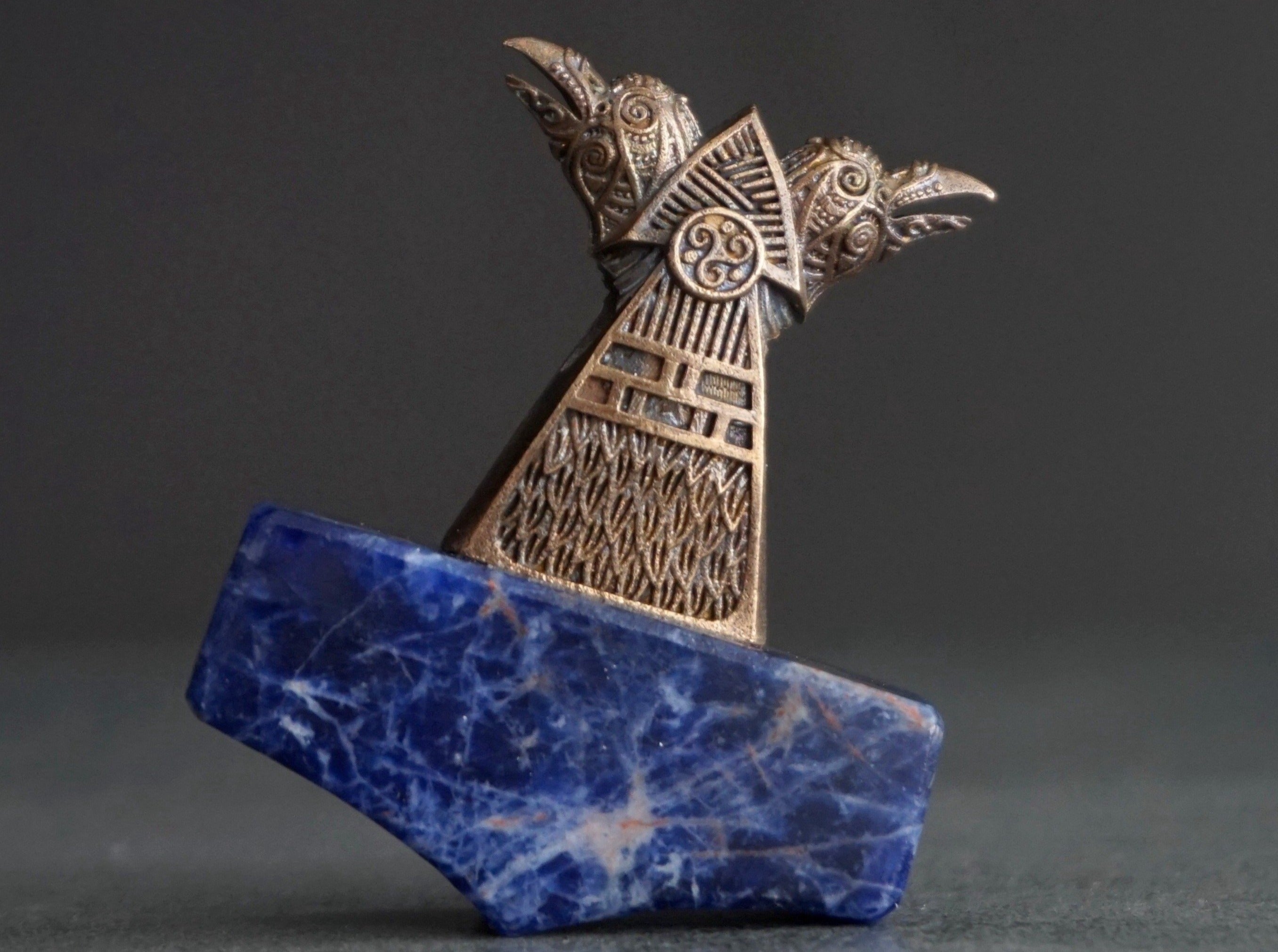 Raven Mjolnir with Sodalite