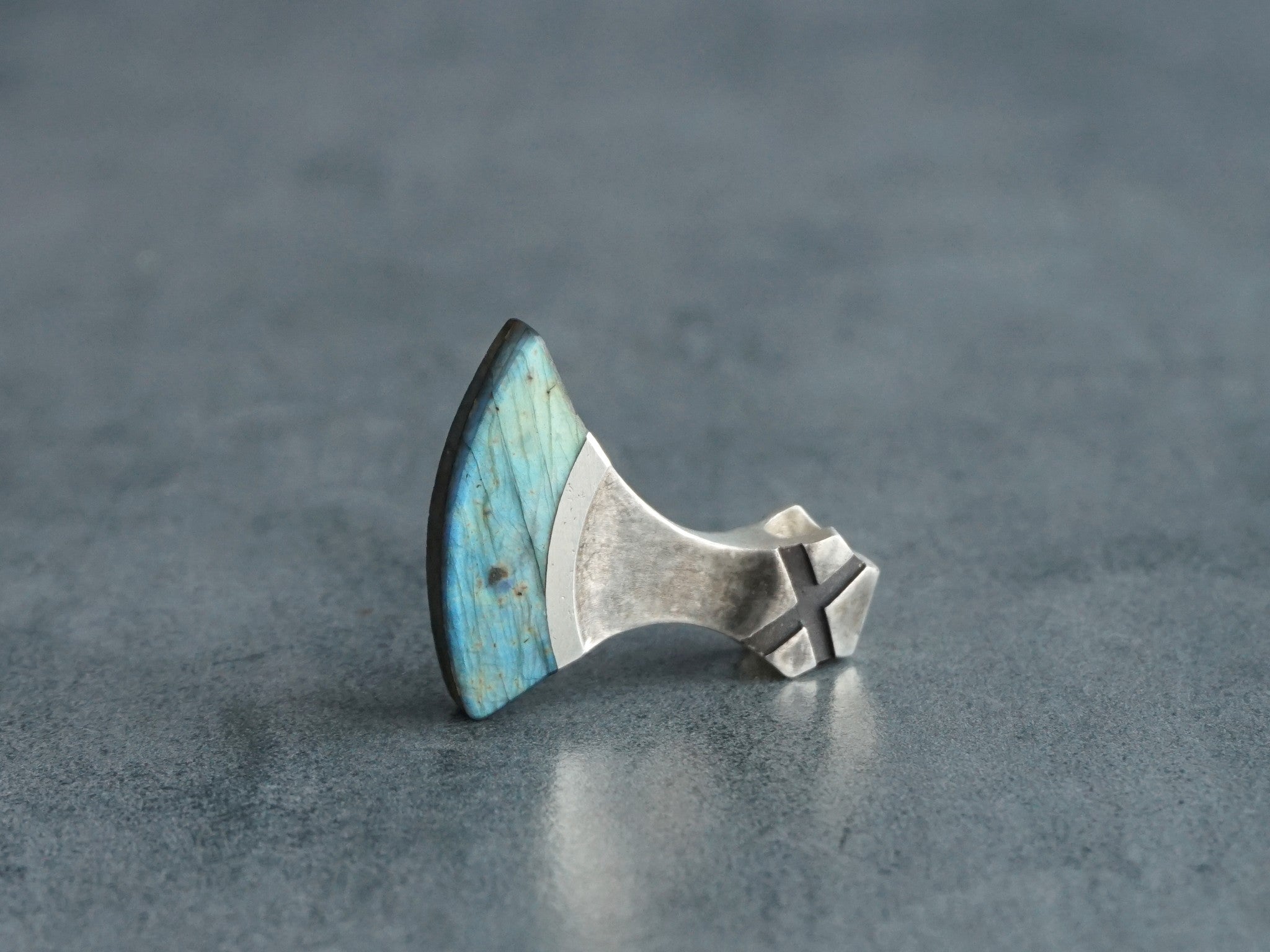 Axe Amulet Necklace with Labradorite Blade – Yachur