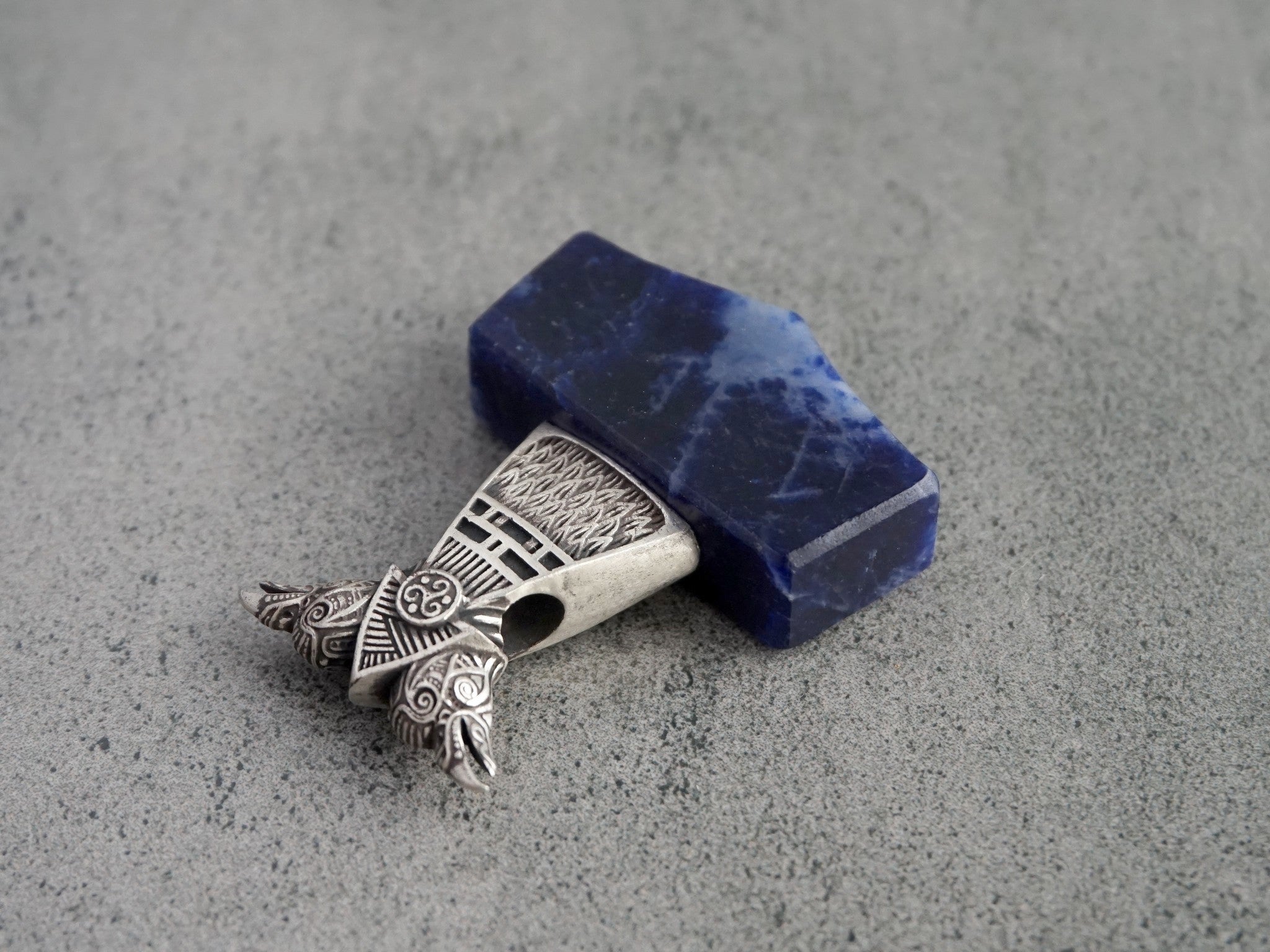 Raven Mjolnir with Sodalite