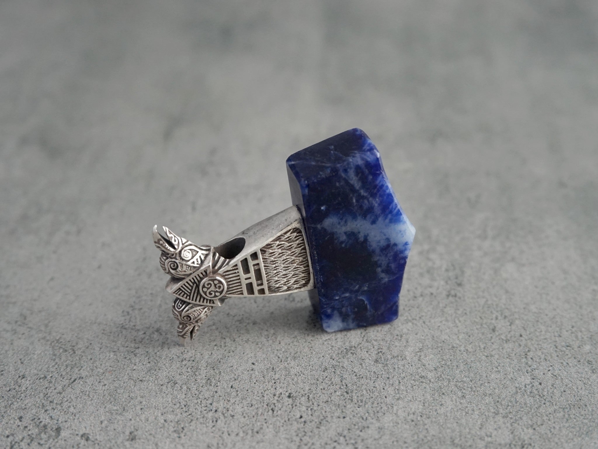 Raven Mjolnir with Sodalite