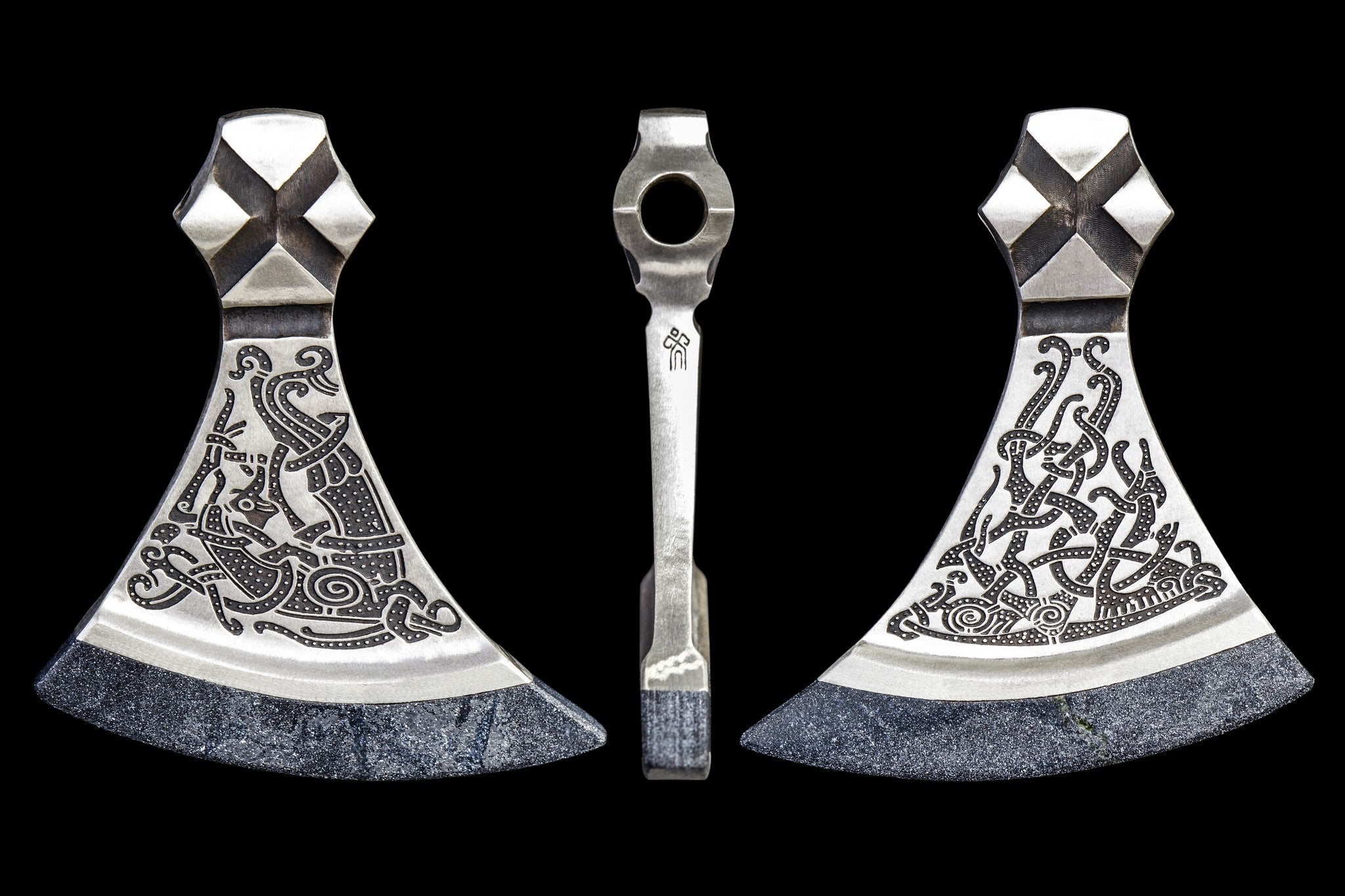 Specular Hematite Blade Mammen Style Axe Necklace – Yachur