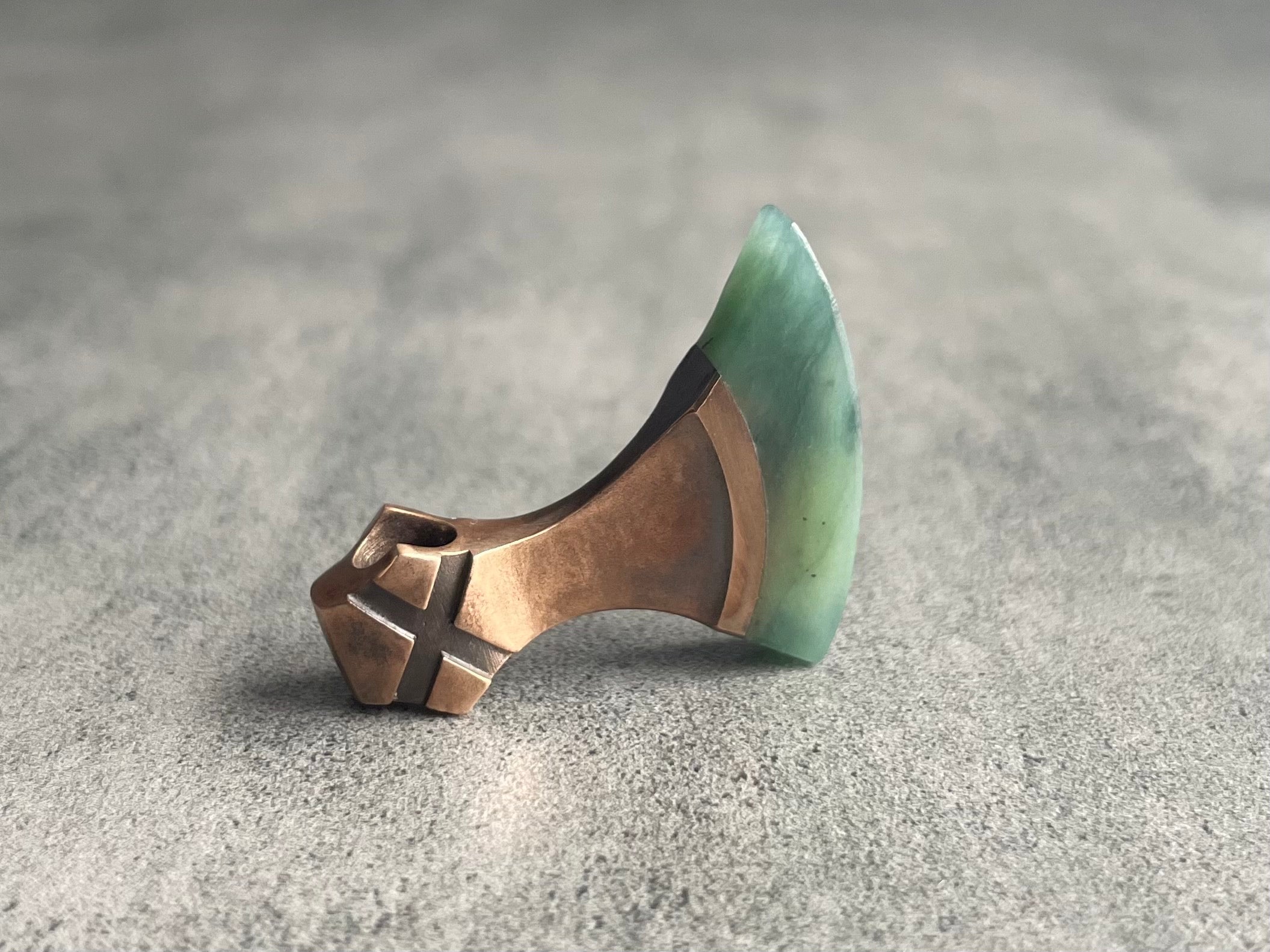 Axe Amulet Necklace with Jade Blade – Yachur